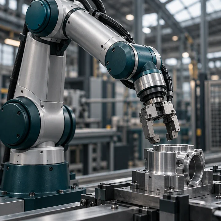 Illustrative industrial robot and precision manufacturing equipment